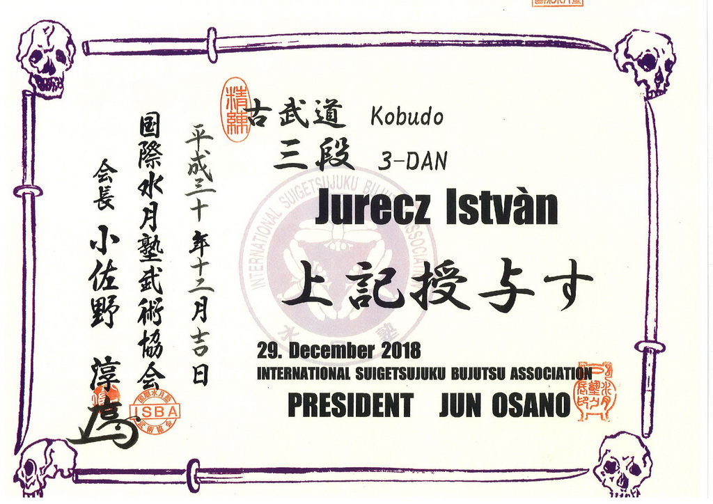 Kobudo 3. dan